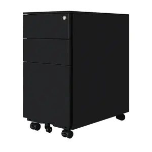 All Kinds Of Office Metal 3 Drawers Mobile Pedestal File Storage Cabinet