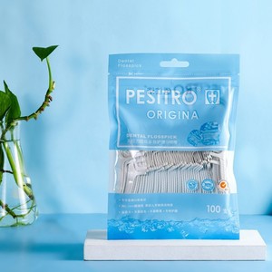 Peshiro Original Dental Flosspick 100 Pcs Thin Interdental Cleaning Picks For <b>Oral</b> <b>Care</b> - Product Image 2
