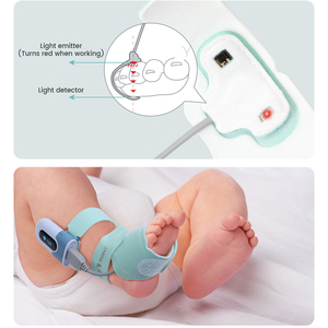 Viatom BabyO2 S2 रक्त ऑक्सीजन मॉनिटर हार्ट दर Spo2 नवजात पल्स Oximeters Newbron पल्स <span class=keywords><strong>Oximeter</strong></span> - Product Image 5