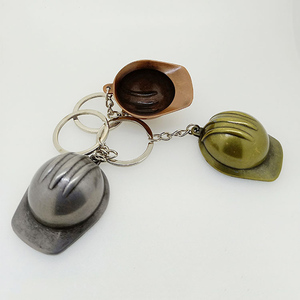 Portachiavi 3D a Forma di Elmetto di Sicurezza in Metallo, Mini Portachiavi Novità, Regalo <span class=keywords><strong>per</strong></span> Costruttori, <span class=keywords><strong>Ingegneri</strong></span>, Artigiani, Manager di Cantiere, Geometri - Product Image 4