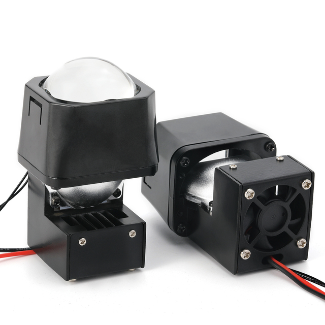 LED Projector High Low Beam Mini 1.5 Inch LED Module Lens for Car for Motorcycle Matrix Bi Projector Lens