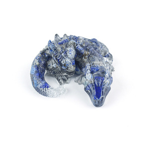 Adornos de Dragón Durmiendo de Cristal Blanco Natural, Pegamento Tipo Cristal, Oficina, Boda, Cumpleaños - Product Image 5