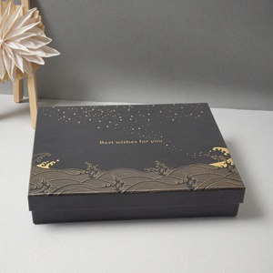 Caja de Cartón Rígido Ecológica con Tapa, Impresión de Logotipo Personalizada, Caja de Regalo Cuadrada de Papel con Tapa para Ropa - Product Image 2