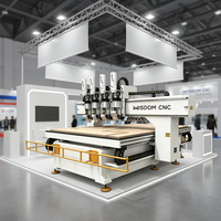 Machine de fraisage CNC à plusieurs broches avec commande Syntec, moteur servo 9 kW, boîte de vitesses et roulements à haute rigidité