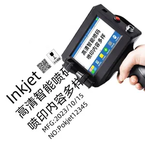 Groothandel 12.7Mm/25.4Mm Tij Draagbare Mini Inkjet Printer Handheld Batch Codering Machine Voor Fles Kan Afdrukken
