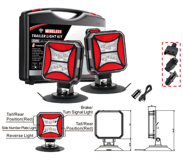 12V Led Wireless Trailer Light for Trailers