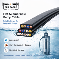 Câble submersible plat LV 3 Core 4mm ² PVC isolé et gainé conforme à la norme IEC 60227