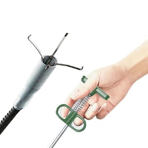 Déboucheur flexible avec pince manuelle 0,6m 0,9m 1,6m 2m 3m en acier inoxydable pour le nettoyage des tuyaux - Product Image 3