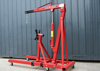 Vente flash : Grue de moteur pliable de 2 tonnes, grue d'atelier de réparation de moteur de voiture et support de moteur en acier, palan de moteur rotatif pour le levage automobile