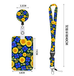 Porte-badge yoyo imprimé en couleur pour enseignant, porte-carte d'identité vierge avec logo - Product Image 2