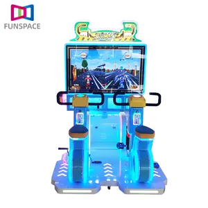 FUNSPACE macchina per videogiochi Arcade a gettoni Little Rider Amusement Kiddie Ride Bike Riding per centro giochi