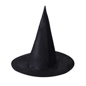 DAMAI Halloween Witch Hat with Pumpkin Print Black Pointed Wizard Hat for Party Decorations for Halloween Festival Caps - Product Image 6