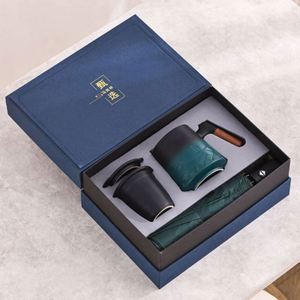 Ensemble cadeau de 3 tasses en céramique/gobelets isothermes/stylos pour la Saint-Valentin pour hommes avec logo personnalisé et impression sérigraphique - Product Image 6