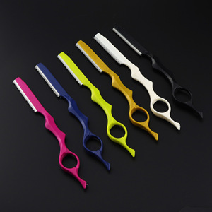 Professional Stainless Steel Hair Thinning <b>Barber</b> Razor <b>Blades</b> 17.5cm Slimming Hair Styling Tool - Product Image 5