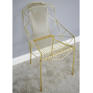 Chaise en fer forgé à bras incurvé de la meilleure qualité Mobilier de salle à manger antique de style moderne pour la maison et l'appartement - Product Image 1