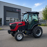 Tracteur agricole compact 50 CV 4x4 certifié CE COC et E-Mark pour les opérations en verger européen
