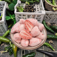 Fraises lyophilisées artisanales super délicieuses, fraîchement préparées, saveur lait sucré, produit phare des influenceurs, vente en gros directe usine