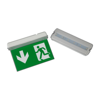 Luz de Señalización de Salida de Emergencia LED Recargable, Blanca Fría, para Seguridad contra Incendios, Empotrada en el Techo, con Certificación CE y RoHS