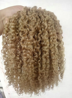 Extensions de cheveux vierges bouclés crépus ondulés 100% naturels, blond miel bouclé birman brut 613, tissage de cheveux Remy
