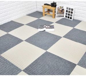 Dalles de <span class=keywords><strong>moquette</strong></span> commerciales robustes, tapis de sol auto-adhésifs mur-à-mur, tapis carrés pour hôtel, bureau, stand d'exposition, vente en gros - Product Image 2