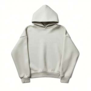 OEM hombres casual invierno otoño pulóver con capucha cómodo algodón orgánico bordado patrón sólido - Product Image 1