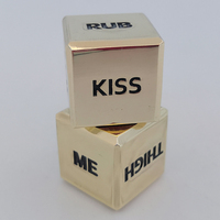 Dés de jeu lumineux en alliage de zinc, dés érotiques pour couples, dés de positions DND, logo personnalisé