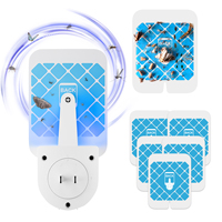 Piège à colle pour insectes d'intérieur Uv Led Attrape-mouches mural antiparasitaire anti-mites tueur de moustiques EU Us Plug In Pièges collants à mouches électriques