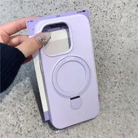 Étui de téléphone en silicone liquide avec anneau magnétique compatible avec iPhone 16 15 14 Plus 13 12 11 Pro Max, coque mate souple