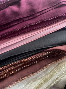 Pañuelo Hijab de Chifón Liso de Alta Calidad, Venta Caliente 2026, Chal Bordado a Mano con Cuentas, Chal Musulmán para Ramadán, Chal con Cuentas para Fiesta - Product Image 4