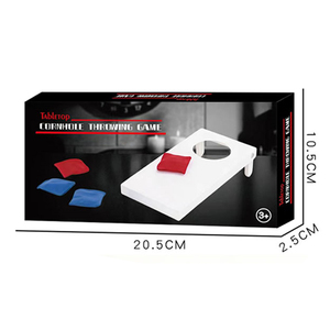 Jinying Tisch-Cornhole-Wurfspiel-Set, Mini-Beanbag-Wurfspielbrett mit rot-blauen Beanbags für Kinder und Familienspaß - Product Image 6