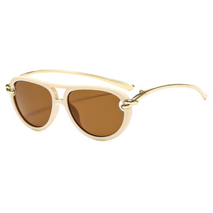 Gafas de sol retro ovaladas con montura completa UV400, protección solar unisex, moda para adultos - Product Image 4