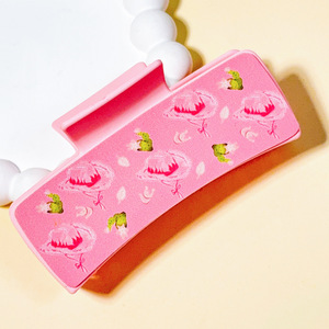 Pinza de Pelo Rectangular de Piel Sintética con Estampado Vaquero del Oeste, Accesorio de Pelo Retro Estilo Country - Product Image 6