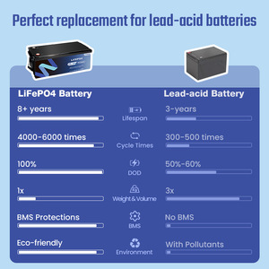 Batterie lithium-ion <span class=keywords><strong>rechargeable</strong></span> 12,8 V 12 V 300 Ah, pack de batteries haute capacité LiFePo4 pour voitures hybrides solaires - Product Image 3