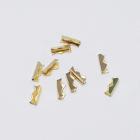 Boerda DJ451-2S Série Shark – Bornes de connexion à sertir en laiton verni brillant de haute qualité 0,5 mm, incluant les types à anneau et à fourche pour