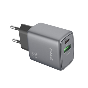 Cargador de Pared Compacto Miccell USB-C de 20 W con <span class=keywords><strong>Dos</strong></span> Puertos y Carga Rápida PD para iPhone y Laptops - Product Image 2