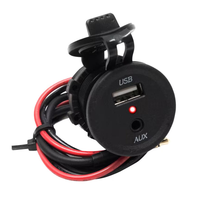 Usb Moto Impermeabile Presa Doppia USB Da Incasso Per Auto 5V 2x2,5A - Universale 12-24V, Caricabatterie Rapido, Nera, Garanzia 2 Anni Doppia USB 2.5A 5V - Foto 6