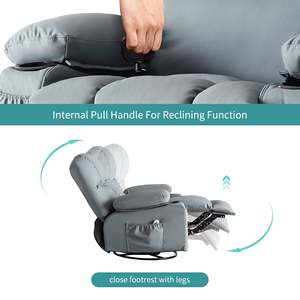 VANBOW Single Recliner Sofa Rocking <strong>Chair</strong> Living Room <strong>Reclining</strong> <strong>Chair</strong> for <strong>Make</strong> <strong>up</strong> - Product Image 4
