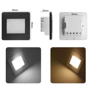 Hiện đại tuôn ra Gắn Đèn tường dẫn cho cầu thang góc tường chiếu sáng cảm biến chuyển động khung tường đèn trong nhà dẫn bước ánh sáng - Product Image 4