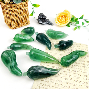 Nuevo diseño de artesanía de tallado de fluorita con gran precio, pimienta de <span class=keywords><strong>cristal</strong></span> de fluorita <span class=keywords><strong>verde</strong></span> tallada a máquina para decoración del hogar - Product Image 4