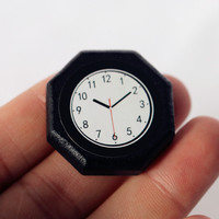 Jam Dinding Rumah Boneka, Aksesori Model, Dekorasi Ruang Tamu, Produk Rumah Mini Simulasi