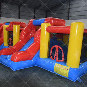 Mini gonfiabile buttafuori scivolo Combo Mini casa di rimbalzo per i più piccoli al coperto Moonwalk piccolo castello Jumper bambini casetta dei bambini - Product Image 6