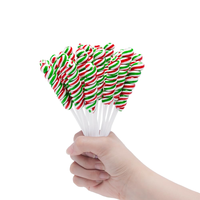 Rainbow Twisted Lollipops Individually Wrapped Kid's Candy 12g Bulk Birthday 32 Pack Mixed Fruit Flavor Coated Sugar Ready Eat
