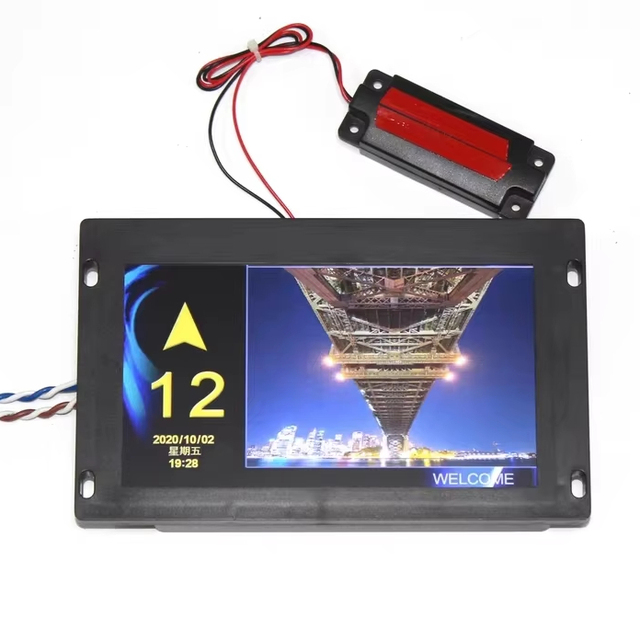 Hotel Use Metal 7-Inch Contemporary Design Display Board Step Elevator PCB Indicator Advertising Display