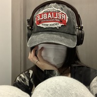 Gorra de Béisbol de Mezclilla Resistente, Unisex, de Algodón, Transpirable, para Primavera/Verano, con Protección Solar, Estilo Duckbill, con Bordado del Alfabeto Inglés