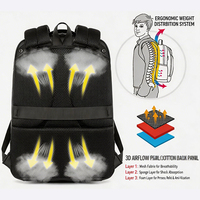 Sac d'ordinateur portable de voyage extérieur en tissu Oxford imperméable avec LOGO personnalisé, nouveau design pour étudiants et écoliers - Vente en gros