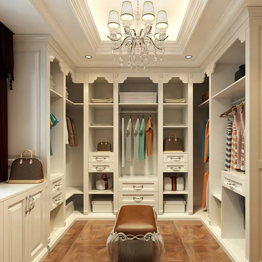 Custom Luxury Storage Cheap Bedroom Wood Closet Wardrobe Cabinets For Clothes