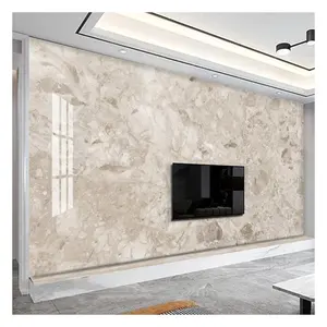 Nuovo arrivo alta lucida 3D finto laminato UV foglio di marmo PVC bordo di marmo