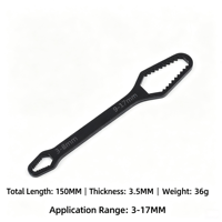 Clé Torx à cliquet réglable double tête en acier au carbone de qualité industrielle, métrique 3-17/8-24, avec logo OEM, pour réparation automobile, vente en gros
