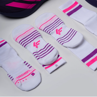 Chaussettes de course et de cyclisme personnalisées OEM/ODM avec logo, anti-ampoules, sans coutures, chaussettes de compression sportives mi-mollet