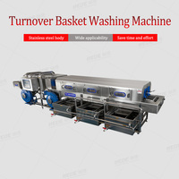 Machine de lavage de palettes, système intégré de lavage et de séchage, nettoyeur de plateaux industriel avec sécheuse